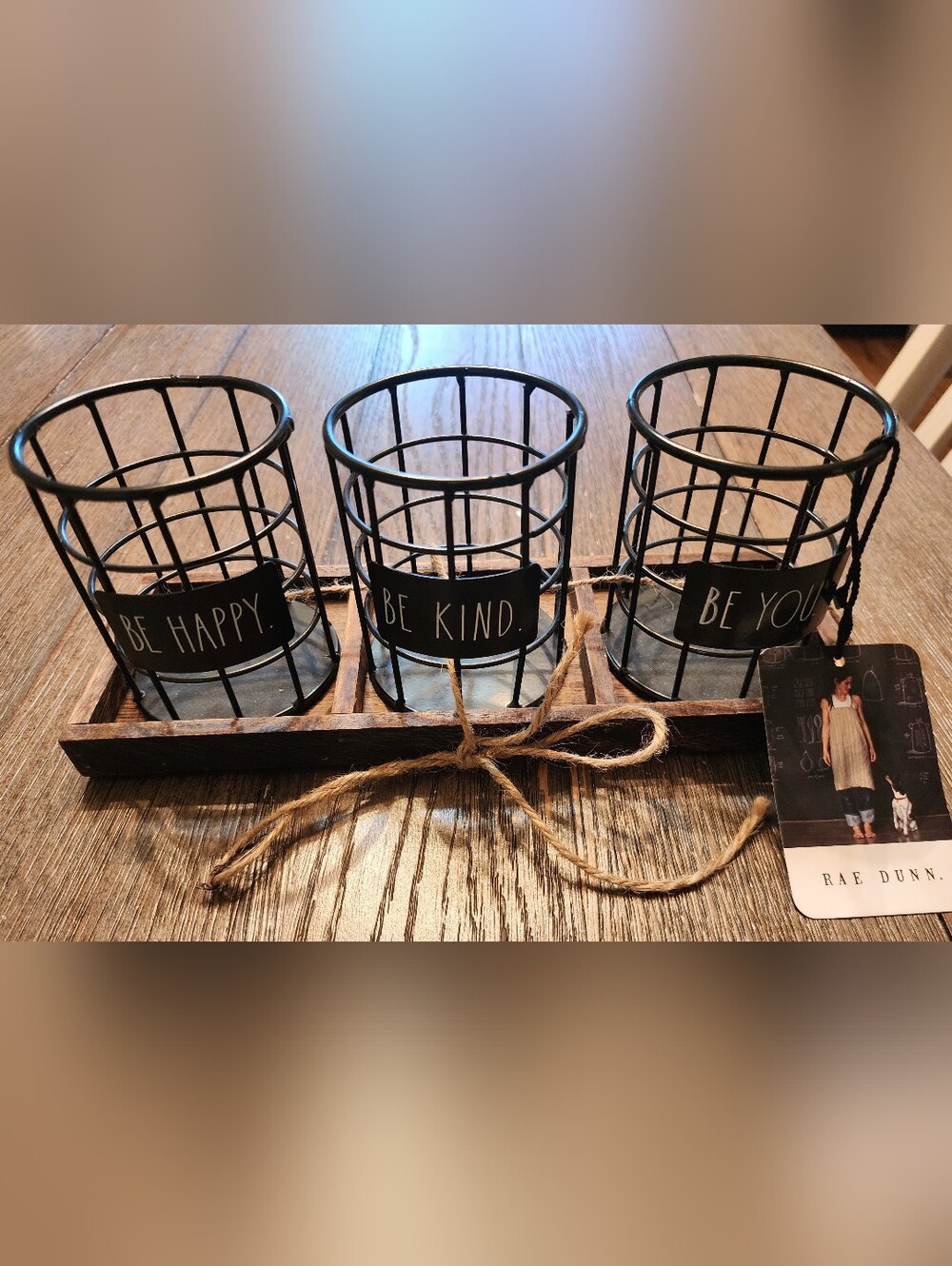 NWT Rae Dunn "Be Happy, Be Kind, Be You" Organizer Set